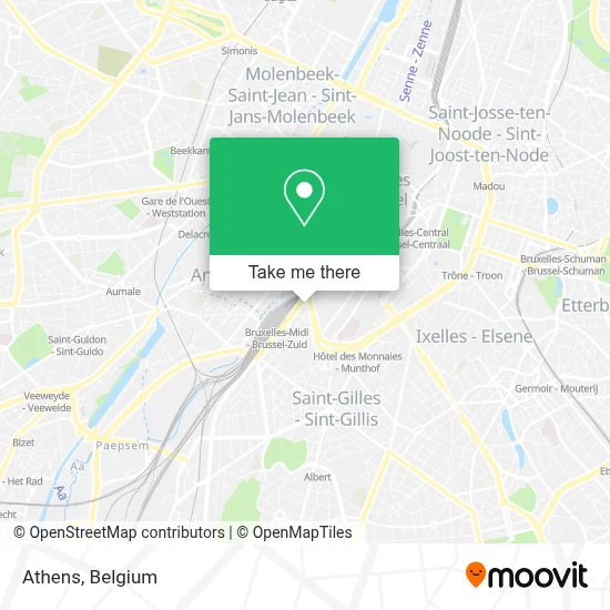 Athens map
