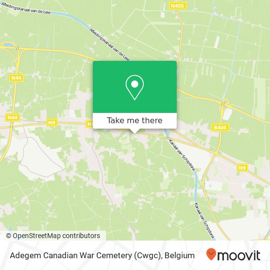 Adegem Canadian War Cemetery (Cwgc) map