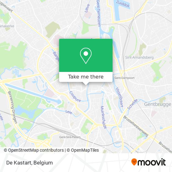 De Kastart map