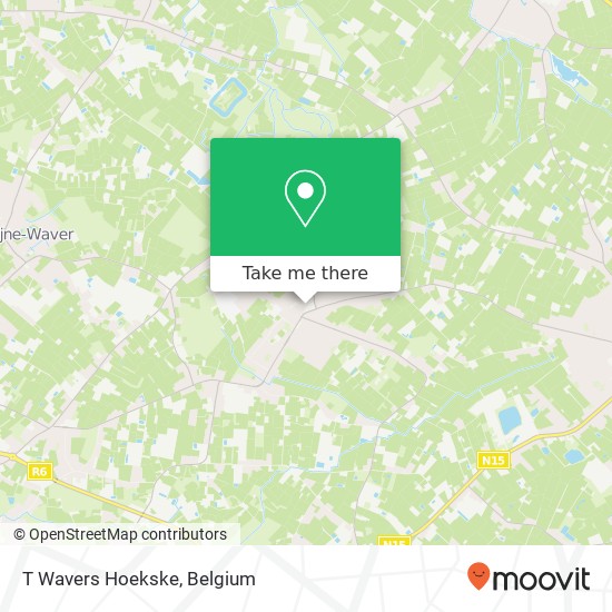 T Wavers Hoekske map