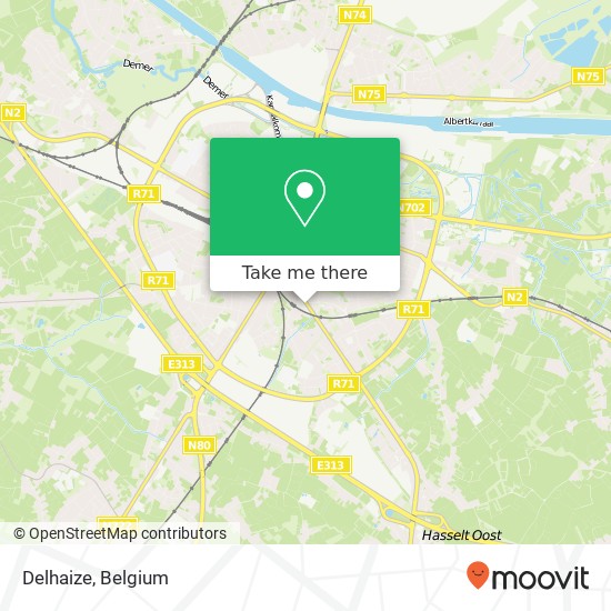 Delhaize map