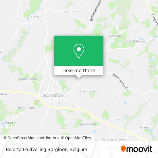 Belorta Fruitveiling Borgloon map