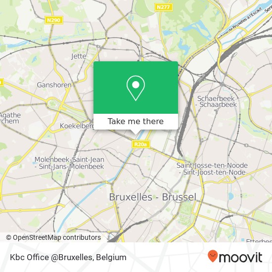 Kbc Office @Bruxelles map