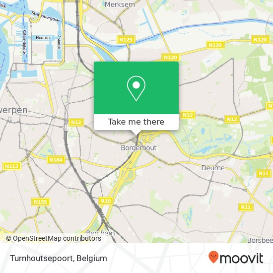 Turnhoutsepoort map