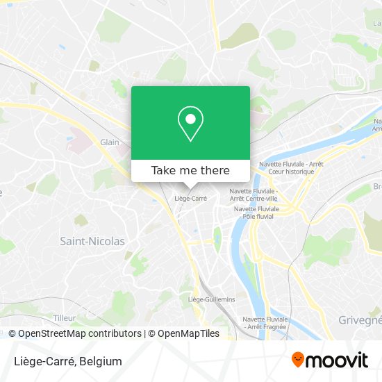 Liège-Carré map