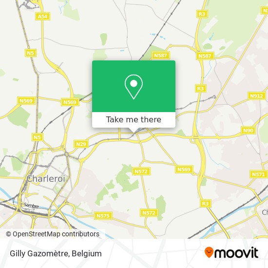 Gilly Gazomètre map