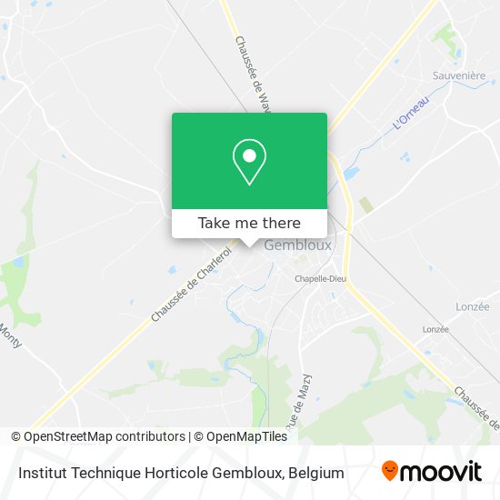 Institut Technique Horticole Gembloux map