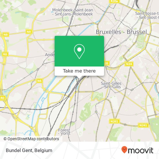 Bundel Gent map