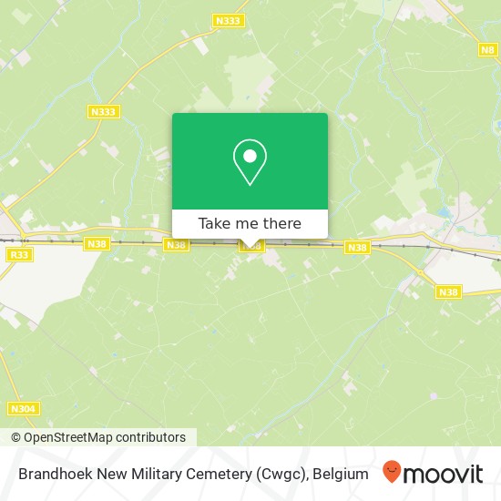 Brandhoek New Military Cemetery (Cwgc) plan