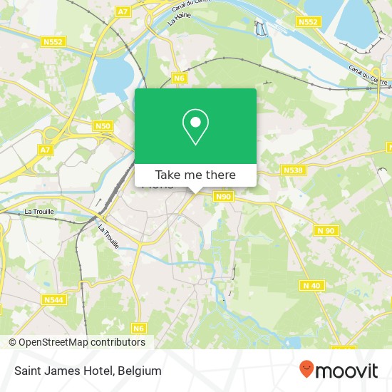 Saint James Hotel map