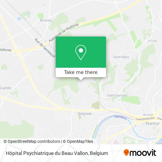 Hôpital Psychiatrique du Beau Vallon plan