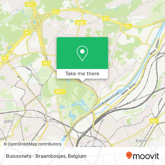 Buissonets - Braambosjes map