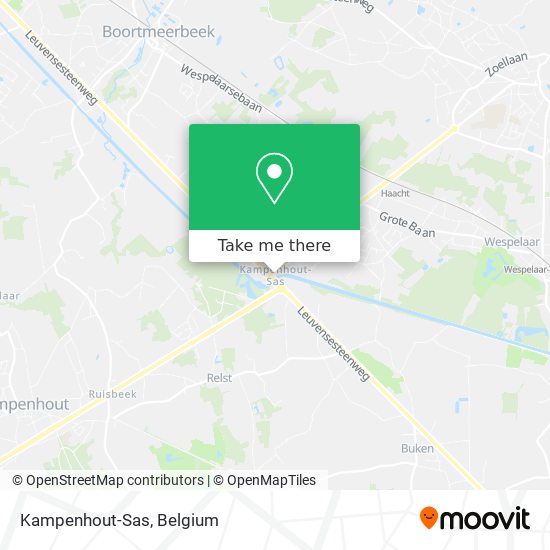 Kampenhout-Sas map