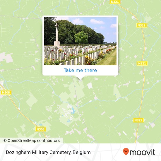 Dozinghem Military Cemetery plan