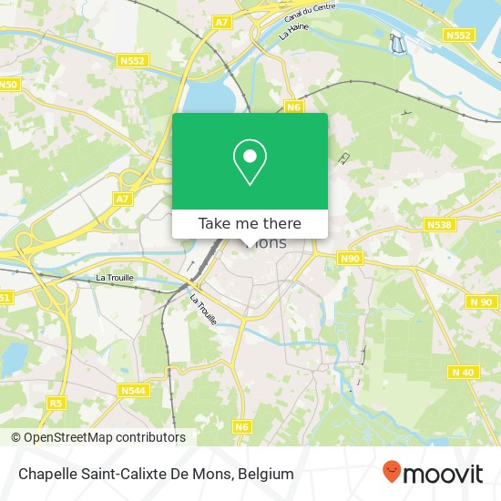 Chapelle Saint-Calixte De Mons map