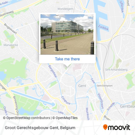 Groot Gerechtsgebouw Gent map