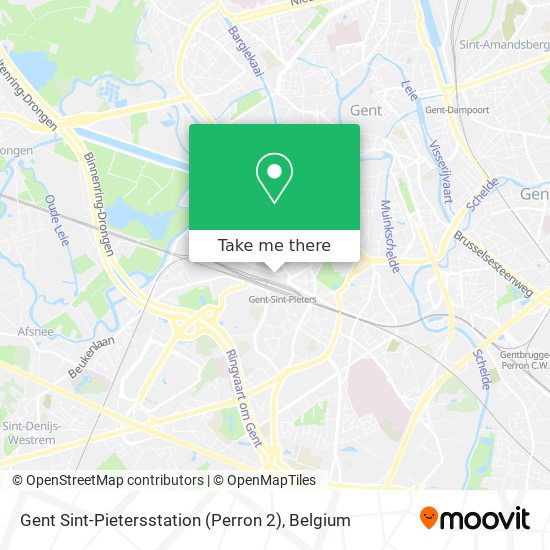 Gent Sint-Pietersstation (Perron 2) plan