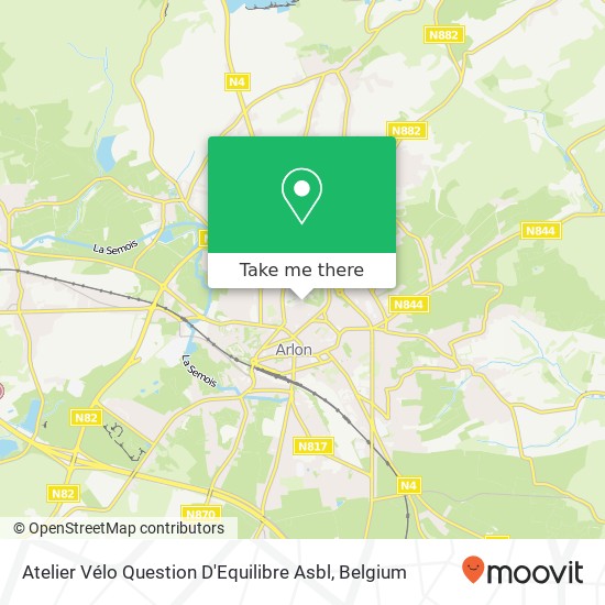 Atelier Vélo Question D'Equilibre Asbl map