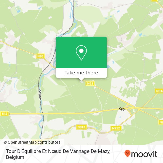 Tour D’Équilibre Et Nœud De Vannage De Mazy plan