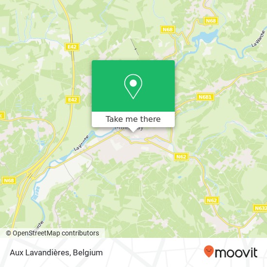 Aux Lavandières map