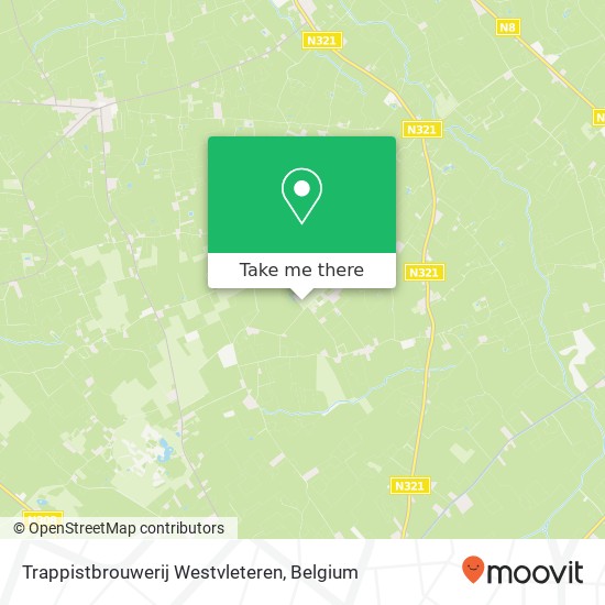 Trappistbrouwerij Westvleteren map