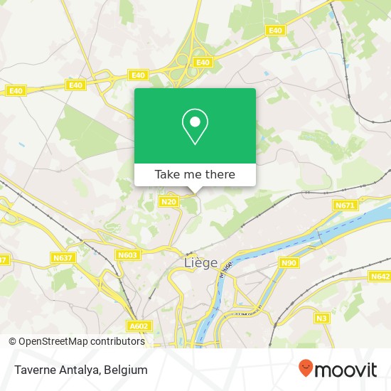 Taverne Antalya map