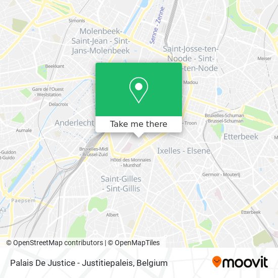 Palais De Justice - Justitiepaleis map