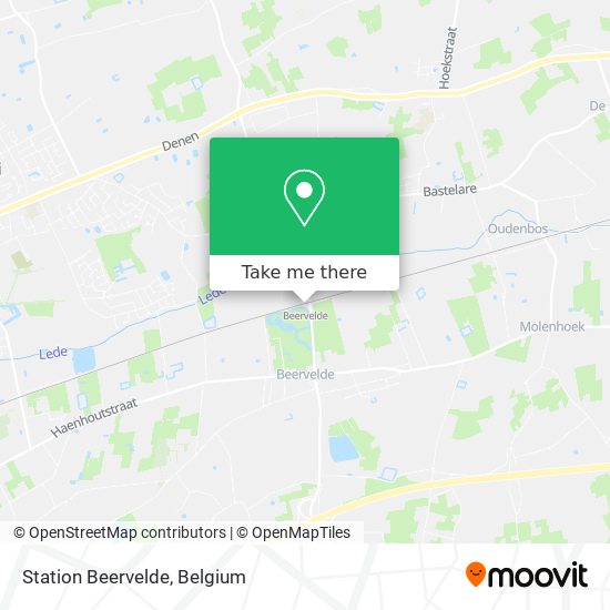 Station Beervelde map