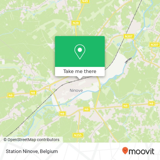 Station Ninove map