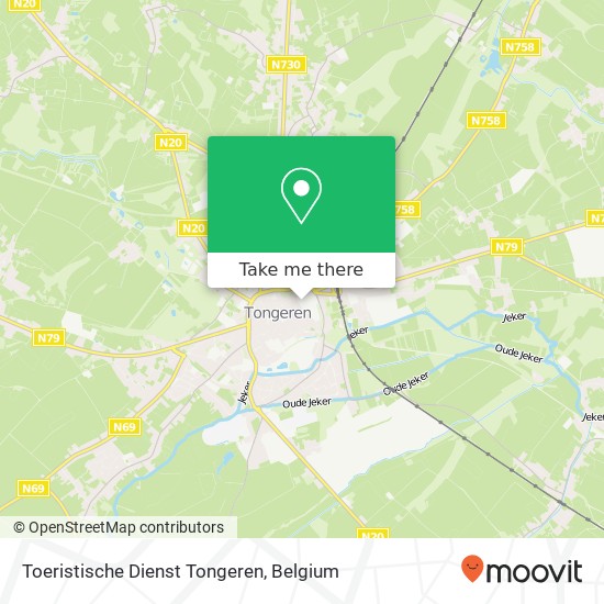 Toeristische Dienst Tongeren map