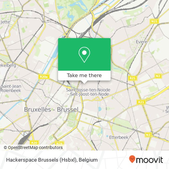 Hackerspace Brussels (Hsbxl) map