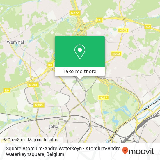 Square Atomium-André Waterkeyn - Atomium-Andre Waterkeynsquare map
