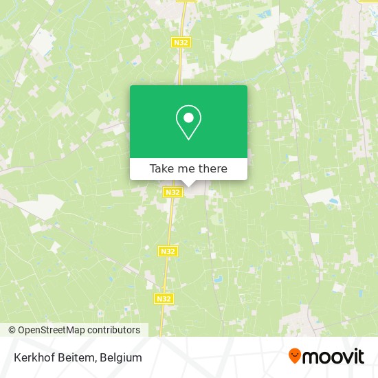 Kerkhof Beitem map