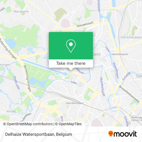 Delhaize Watersportbaan map