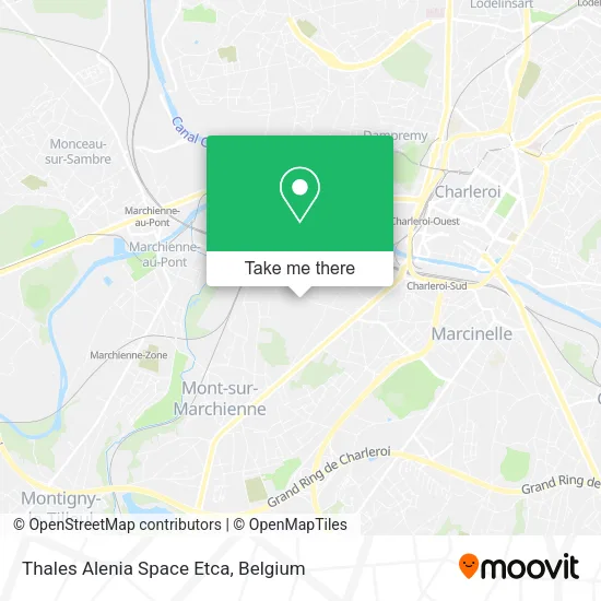 Thales Alenia Space Etca map