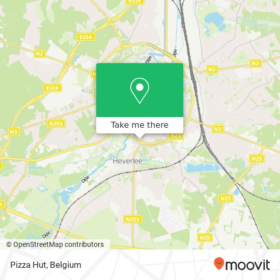 Pizza Hut map