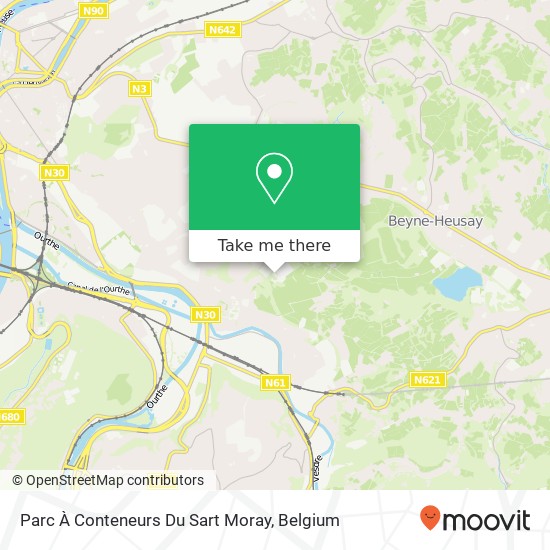Parc À Conteneurs Du Sart Moray map