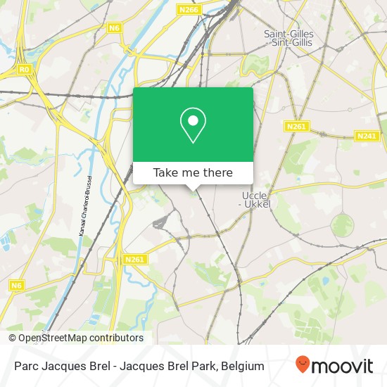 Parc Jacques Brel - Jacques Brel Park plan