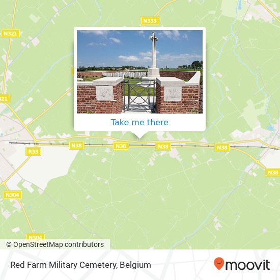 Red Farm Military Cemetery plan