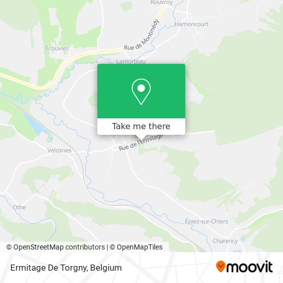 Ermitage De Torgny map
