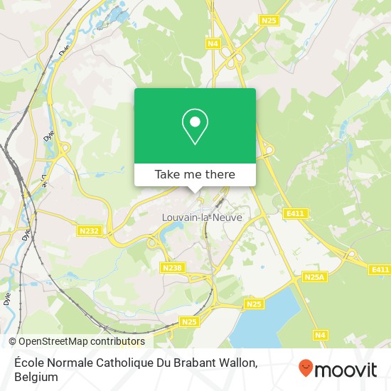 École Normale Catholique Du Brabant Wallon map