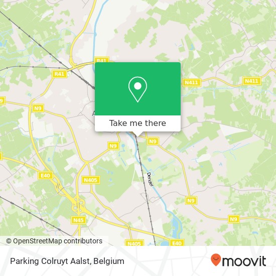 Parking Colruyt Aalst map