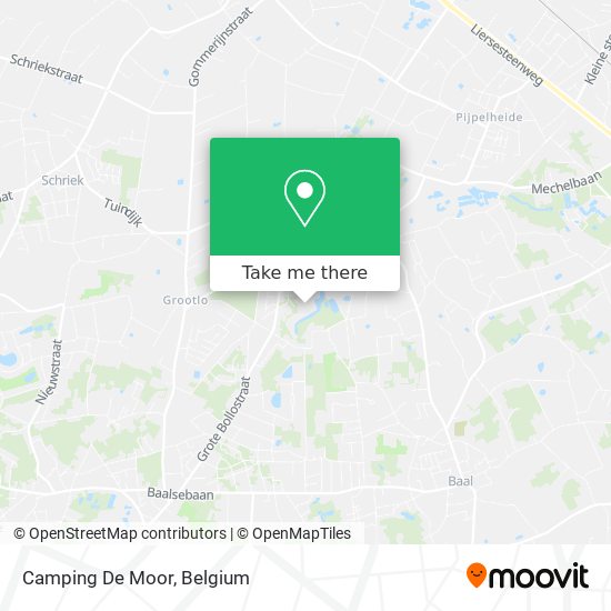 Camping De Moor map