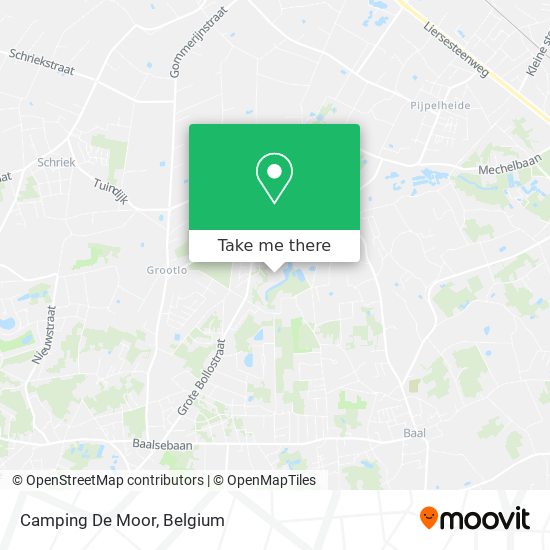 Camping De Moor plan