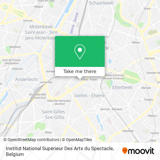 Institut National Supérieur Des Arts du Spectacle plan