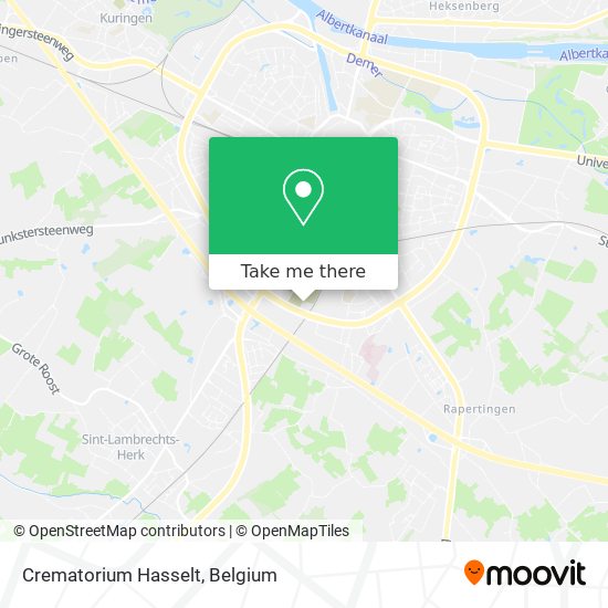 Crematorium Hasselt map