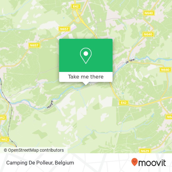 Camping De Polleur map