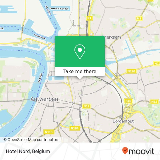 Hotel Nord map