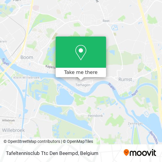 Tafeltennisclub Ttc Den Beempd map