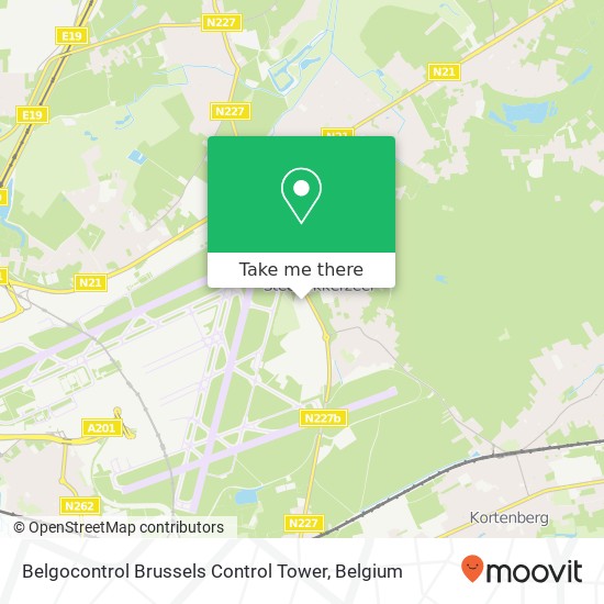 Belgocontrol Brussels Control Tower map